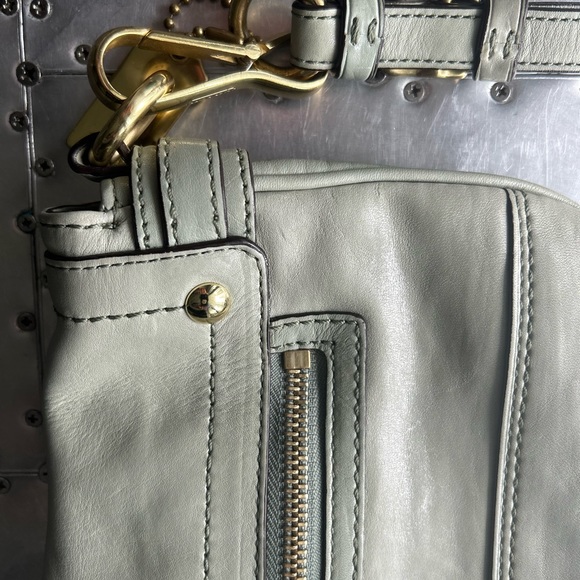 Coach Sage Calfskin Wristlet Purse - Picture 6 of 8